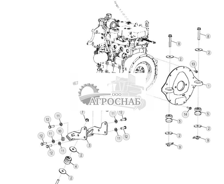 Подвески двигателя (эг органы управления) - ST306 83.jpg